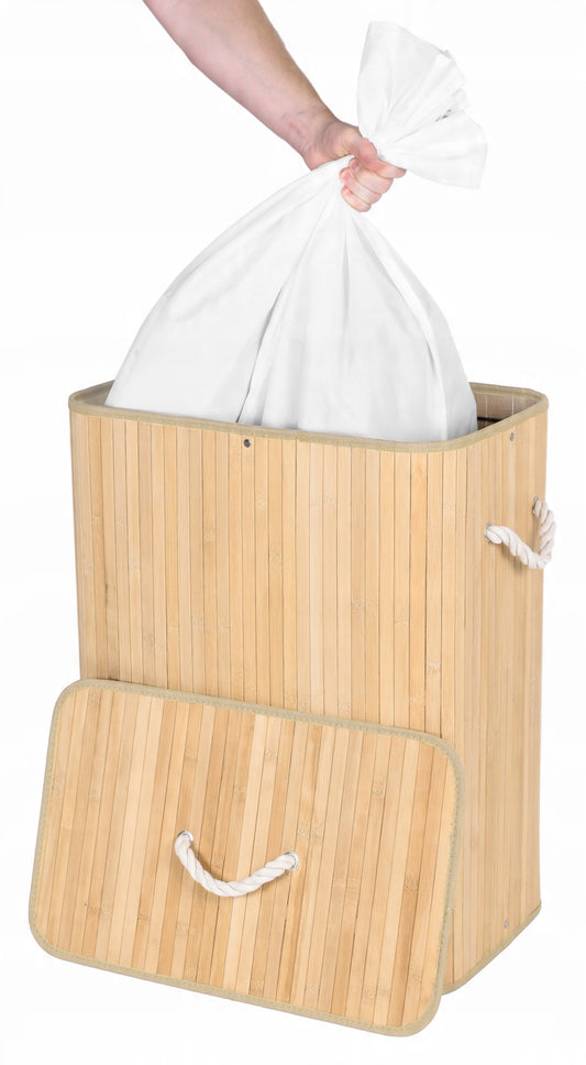 Zestaw Koszy z Naturalnego Bambusa – 3 rozmiary
